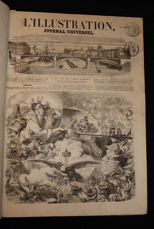 L'Illustration, tomes XXIX et XXX (année 1857 complète en 2 volumes)