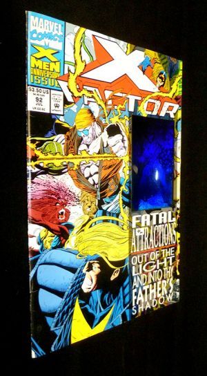 X-Factor #92 (Havok Hologram on Cover) :  Fatal Attractions Out of The Light and Into Thy Fathers's Shadow