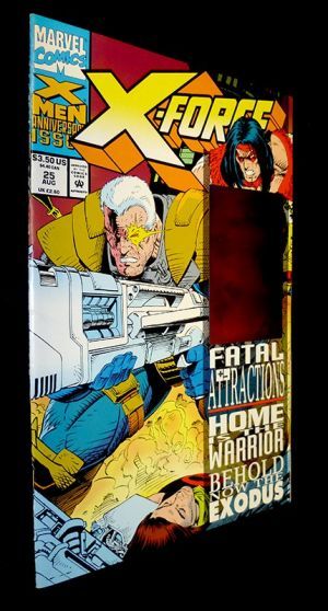 X-Force #25 Fatal Attractions Home Warrior Behold Now the Exodus Marvel (Havok Hologram on Cover)