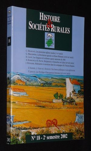 Histoire et sociétés rurales (n°18, 2e semestre 2002)