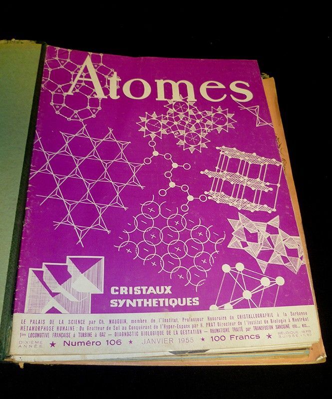 Atomes, n°106 à 117 sauf n°115 (Année 1955)
