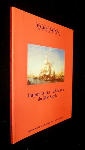 Etude Tajan - Importants tableaux du XIXe siècle : tableaux, dessins et sculptures (Paris, Hôtel Drouot, salle 2, 24 novembre 1998)