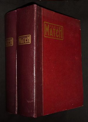Paris Match, du n°166 au n°173, année 1952 complète (2 volumes)