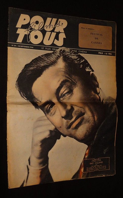Films pour tous (n°24, 24 septembre 1946) : Festival de Cannes