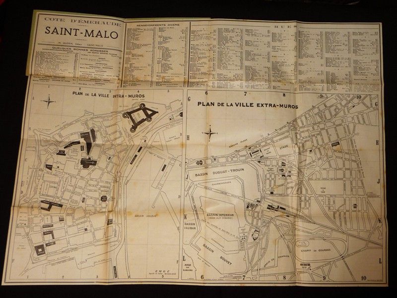 Plan de Saint-Malo : nouvelles rues, nouveaux noms