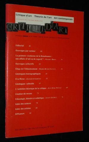 Critique d'art (n°2, octobre 1993)
