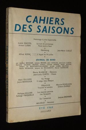 Cahiers des saisons (n°22, été 1960)