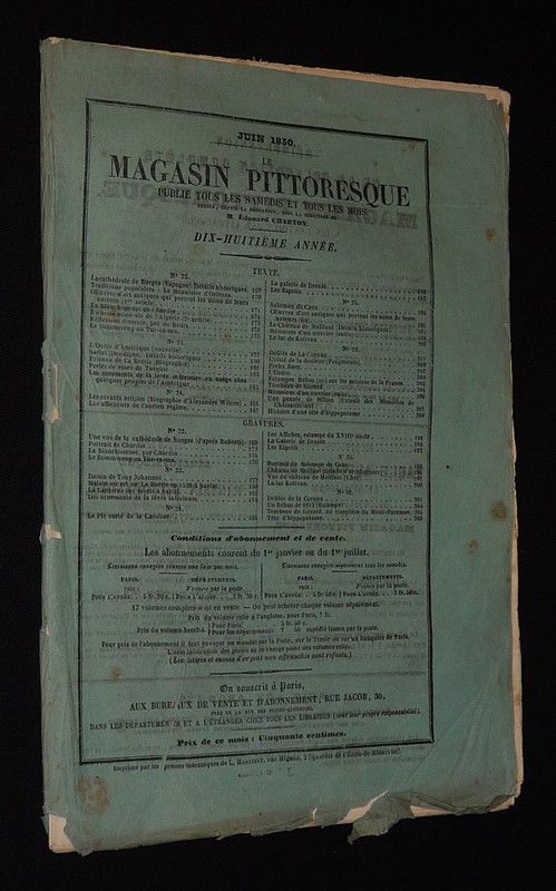 Le Magasin Pittoresque (Tome XVIII - Juin 1850)