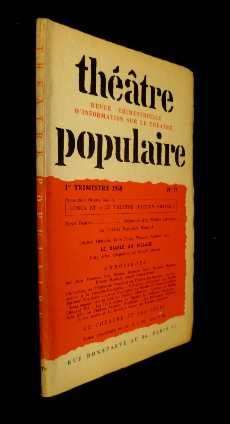 Théâtre populaire, n° 37, 1er trimestre 1960