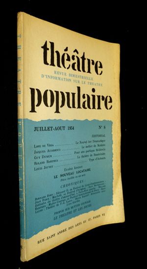 Théâtre populaire, n° 8, juillet-août 1954