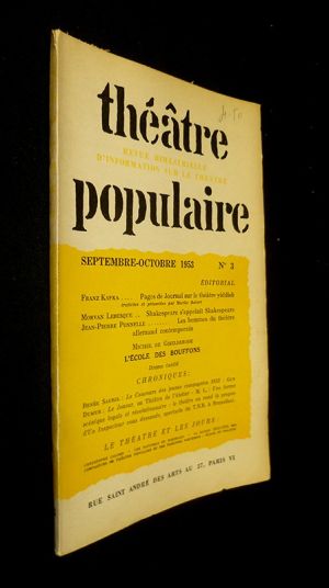 Théâtre populaire, n° 3, septembre-octobre 1953