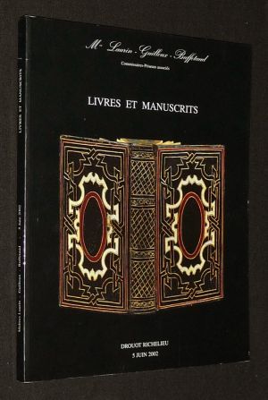 Maîtres Laurin, Guilloux, Buffetaud - Vente du 5 juin 2002 : Livres et manuscrits