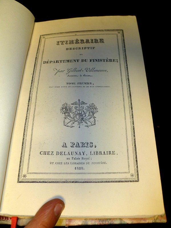 Itinéraire descriptif du département du Finistère (tome 1)