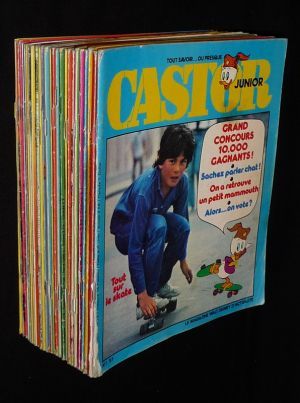 Lot de 26 numéros de "Castors Juniors magazine", du n°1 au n°37, 1978-1981