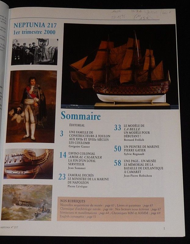 Neptunia (n°217, 1er trimestre 2000) : Une famille de constructeurs à Toulon