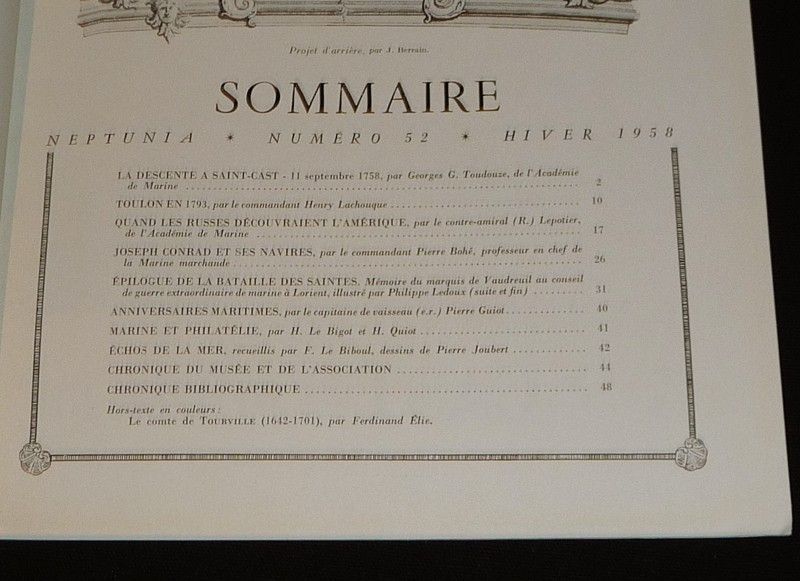 Neptunia (n°52, hiver 1958)