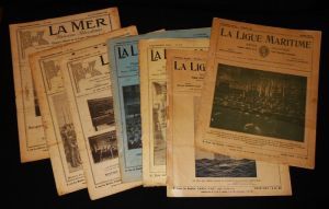 Lot de 7 numéros de "La Ligue maritime" : n°169, 171, 179, 180, 182, 183, 184 (1918-1920)