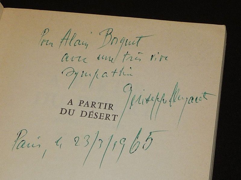 A Partir du désert : Journal de voyage