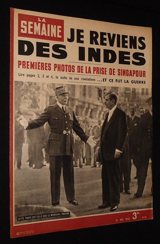 La Semaine, hebdomadaire illustré (3e année, n°95, 31 mai 1942)