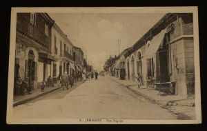 Carte postale ancienne : Jemmapes (Algérie) - Rue Négrier