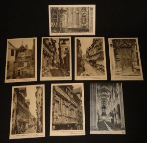 Lot de 8 cartes postales années 1950 : Lisieux