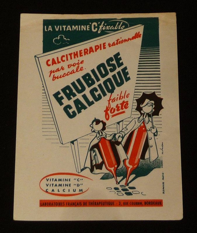 Publicité Frubiose Calcique - Laboratoires français de thérapeutique