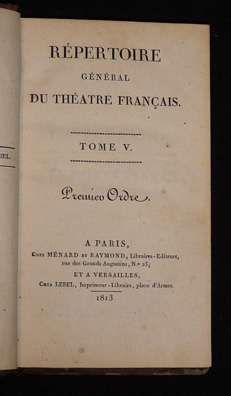 Répertoire général du théâtre français (41 volumes)
