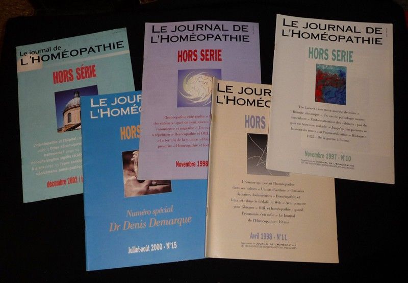 Le Journal de l'homéopathie (lot de 10 hors série, 1993-2003)