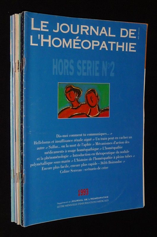 Le Journal de l'homéopathie (lot de 10 hors série, 1993-2003)