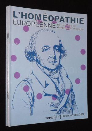 L'Homéopathie européenne, Tome 11 - n°1 à 6 (année 2002)