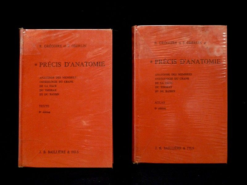 Précis d'anatomie : Anatomie des membres, ostéologie du crane, de la face, du thorax et du bassin. Texte et atlas (2 volumes)