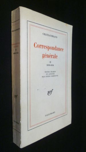 Correspondance générale de Chateaubriand  (Tomes 1) : 1808-1814