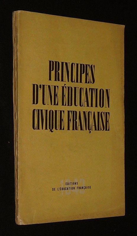 Principes d'une éducation civique française