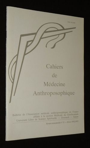 Cahiers de Médecine anthroposophique (n°57, hiver 1992/1993)