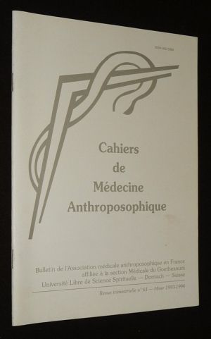 Cahiers de Médecine anthroposophique (n°61, hiver 1993-1994)