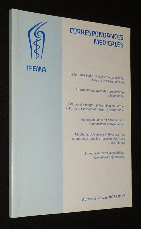 Correspondances médicales (n°21, automne-hiver 2007)
