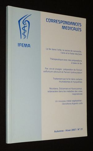Correspondances médicales (n°21, automne-hiver 2007)