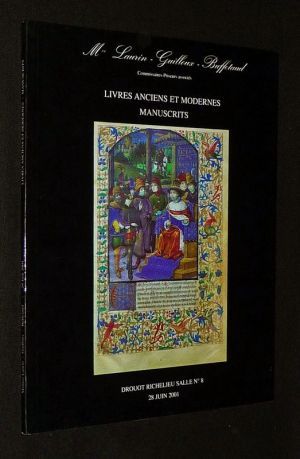 Maîtres Laurin, Guilloux, Buffetaud - 28 juin 2001 : Livres anciens et modernes, manuscrits
