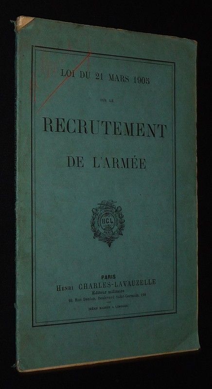 Loi du 21 mars 1905 sur le recrutement de l'armée