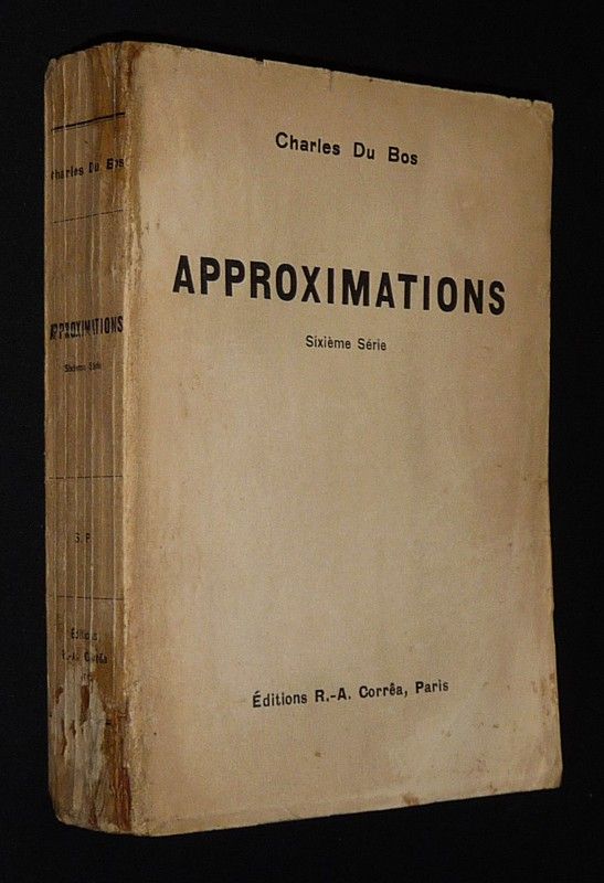 Approximations. Sixième série