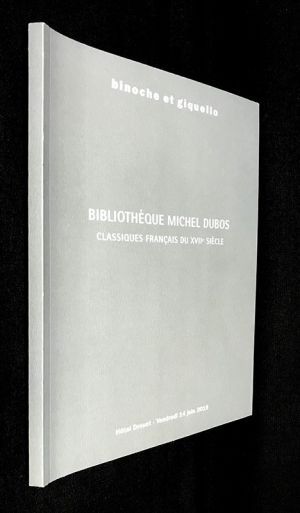 Catalogue de Vente aux enchères Binoche et Giquello : Bibliothèque Michel Dubos. Classiques français du XVIIe siècle - Drouot, Paris - 14 juin 2019