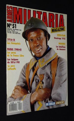 Armes Militaria Magazine (n°51, novembre 1989) : Les Sénégalais - Les paras de la France Libre - Stosstrupp 1918