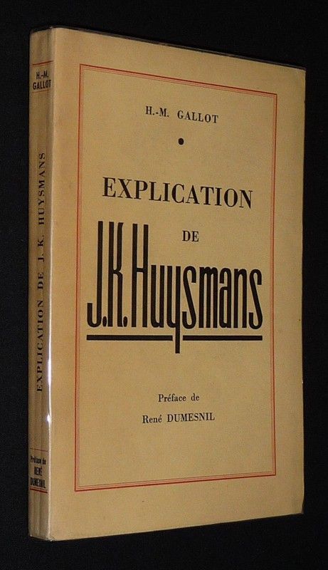 Explication de J. K. Huysmans