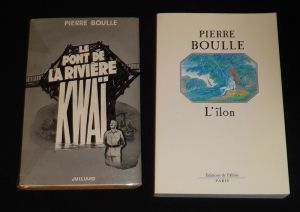 Lot de 2 ouvrages de Pierre Boulle : Le Pont de la Rivière Kwaï - L'îlon (2 volumes)