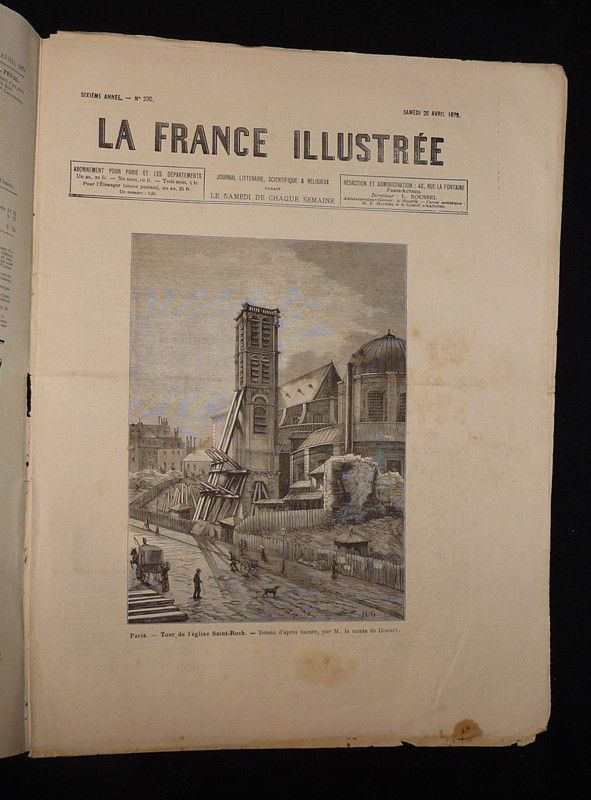 La France illustrée (6e année - n°230, samedi 26 avril 1879)