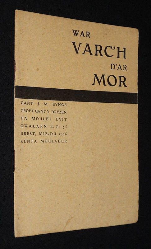 War varc'h d'ar mor (Levraoueg Gwalarn, Niv. 2, miz-du 1926)