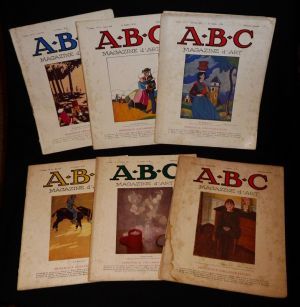 ABC Magazine d'art (lot de 6 numéros, 1925-1927)