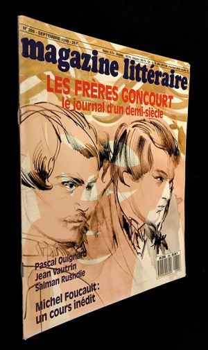Magazine Littéraire (n°269, septembre 1989) : Les Frères Goncourt, le journal d'un demi-siècle