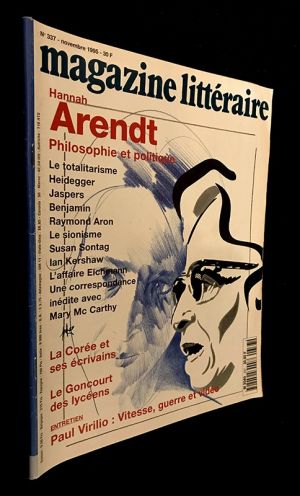 Magazine Littéraire (n°337, novembre 1995) : Hanna Arendt. Philosophie et politique