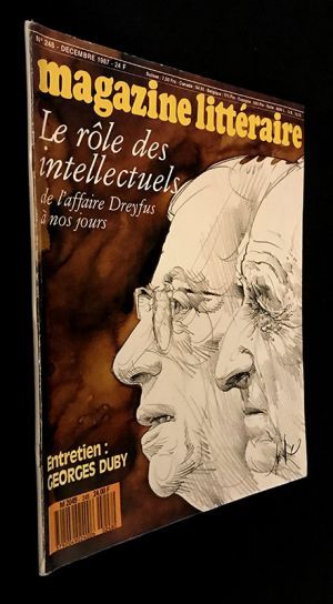 Magazine Littéraire (n°248, décembre 1987) : Le rôle des intellectuels : De l'affaire Dreyfus à nos jours